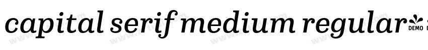 capital serif medium regular字体转换